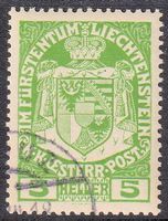 5, gestempelt, Vaduz