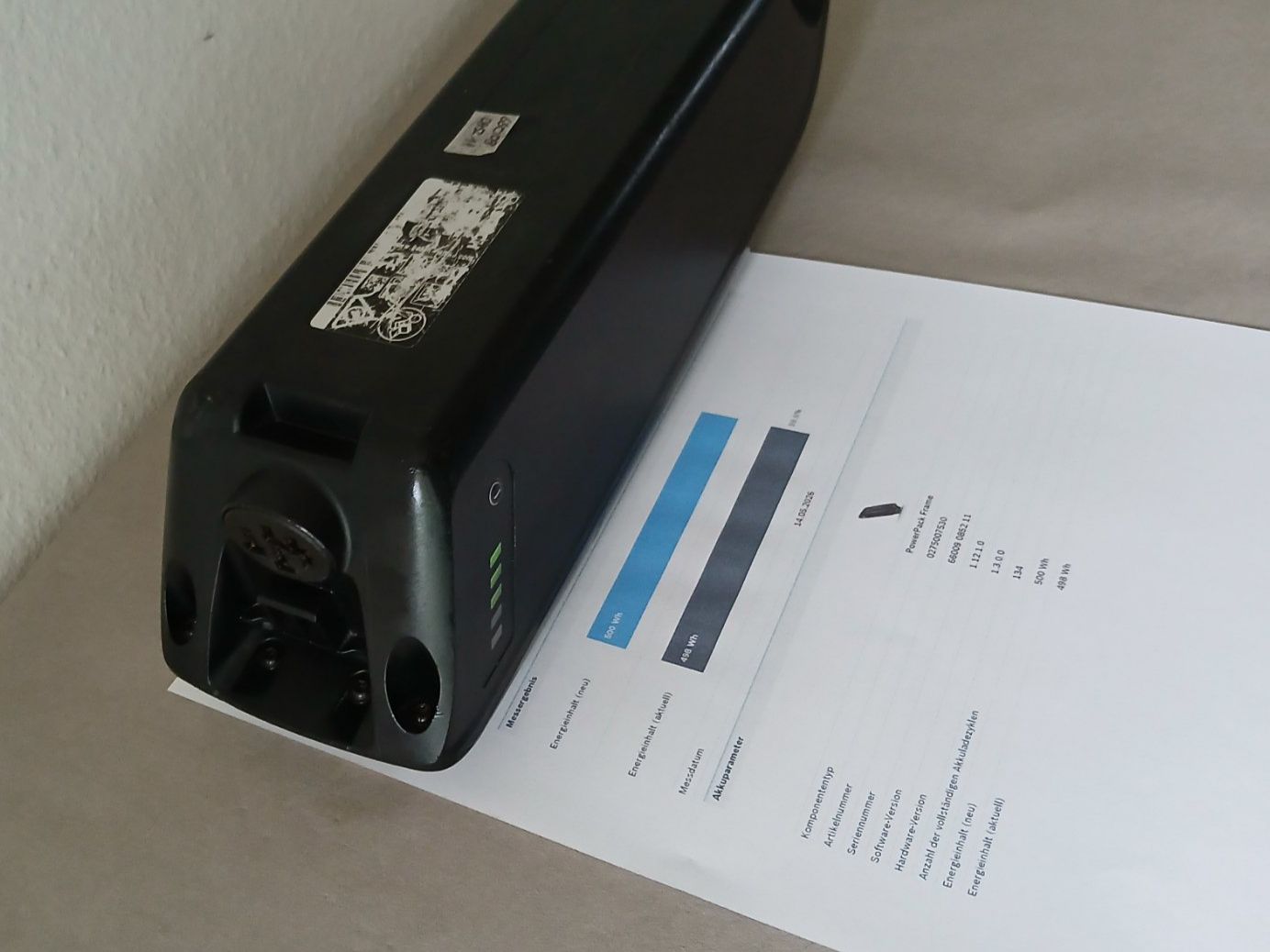 Bosch Batterie: Powerpack 500 Akku - 498Wh 99.6% mit Bosch Messbericht – Usato da Winterthur venduto da .-thx-. 4