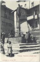 Fribourg  -  Fontaine  de  Sainte - Anne     (animée)