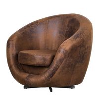 Fauteuil pivotant en microfibre