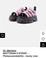 Dr. Martens MATTISON 3 STRAP - Plateausandalette - dusty ros
