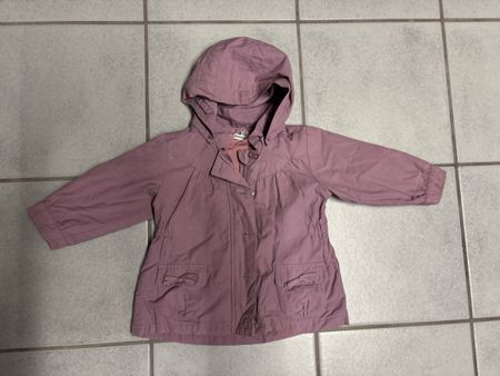 Kinder Übergangsjacke altrosa mit Kapuze Gr. 86