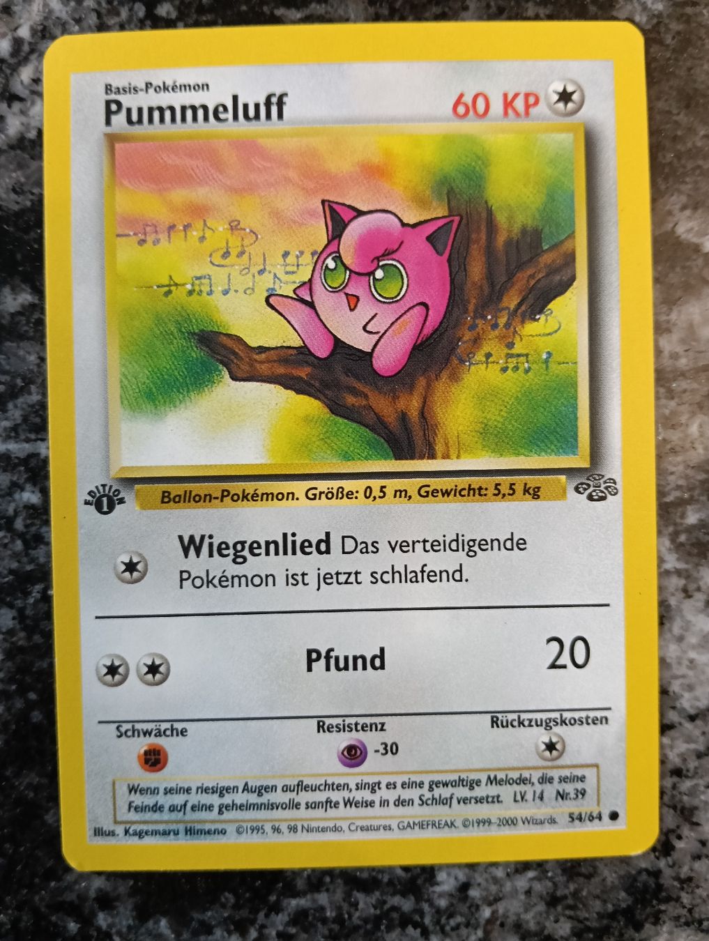 Pokémon Sammelbilder & Trading cards: Pokémon Dschungel 1 Edition  Pummeluff  – Gebraucht aus LEUZIGEN von mic_sdh5