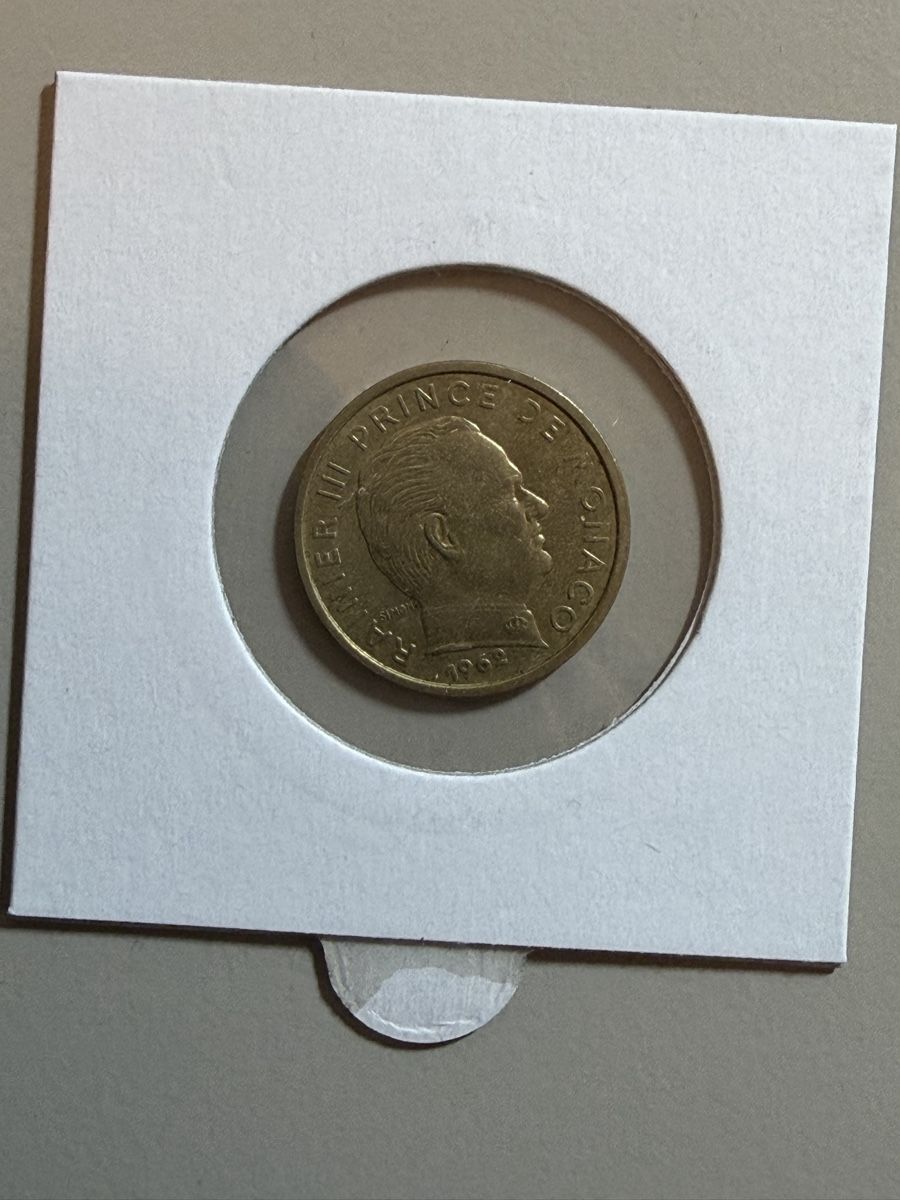 Alle Münzen: Monaco - 10 cents - 1962 – Gebraucht aus Payerne von Mike1682 1