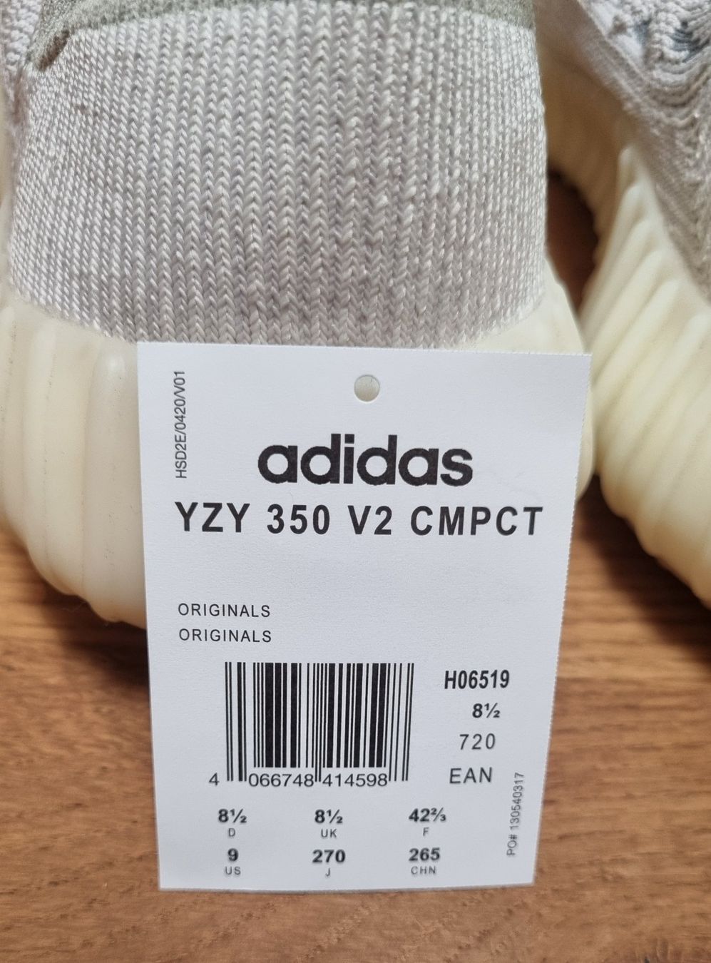 Adidas Scarpe da uomo: Adidas YEEZY BOOST 350V2 CMPCT "Slate Bone" – Nuovo (secondo la descrizione) da Rotkreuz venduto da Muffinman9999 4