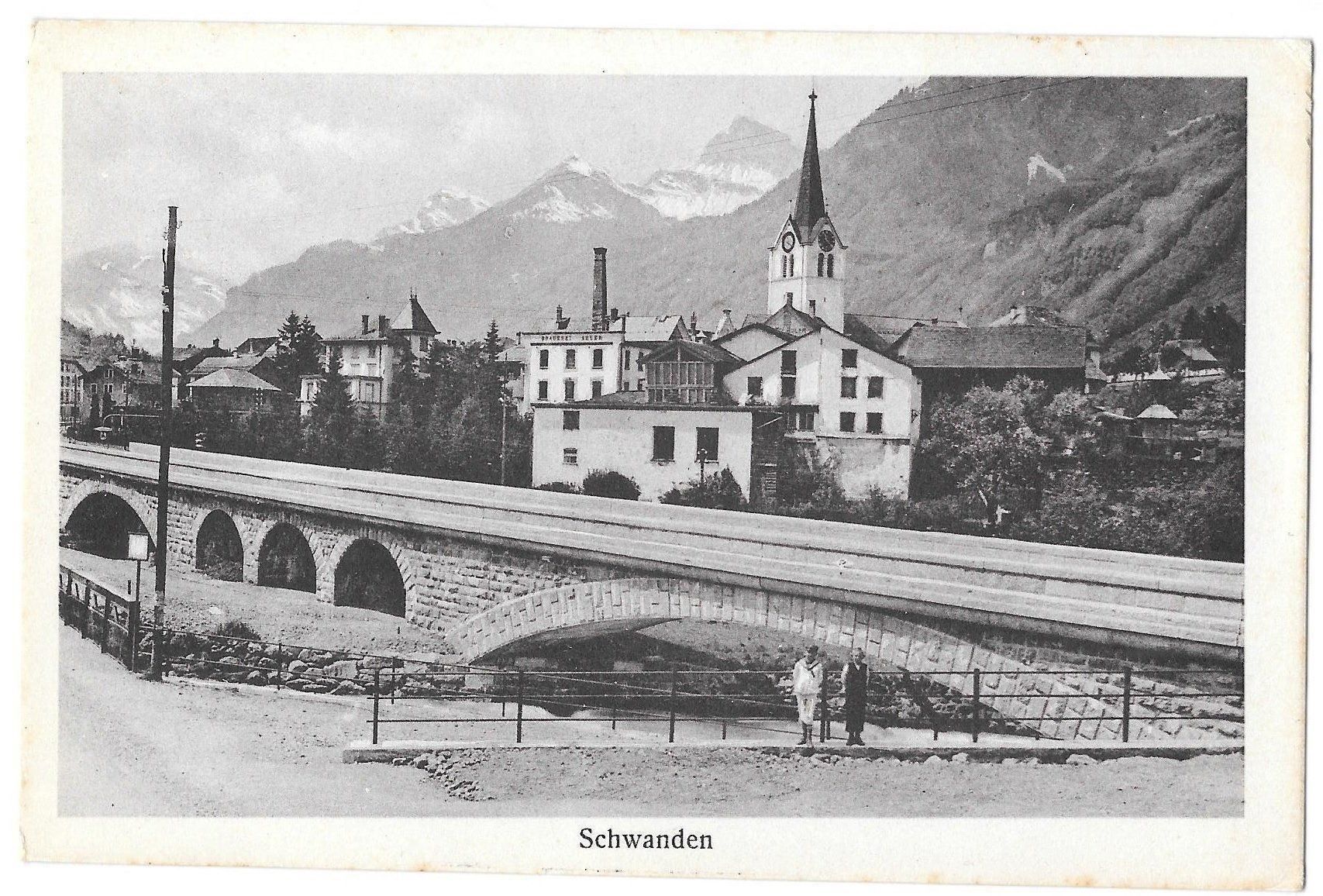 Cartoline postali: Schwanden Teilansicht – Usato da Olten venduto da clotaldi