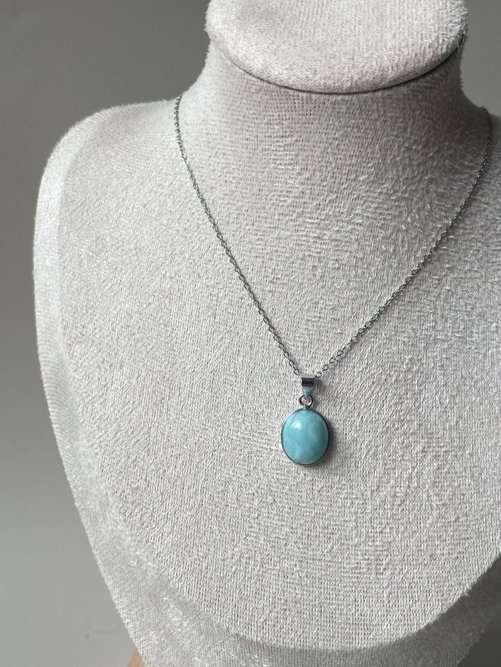 Anhänger: Larimar-Cabochon 03 – Neu und originalverpackt aus Schiers von sisikristall 3