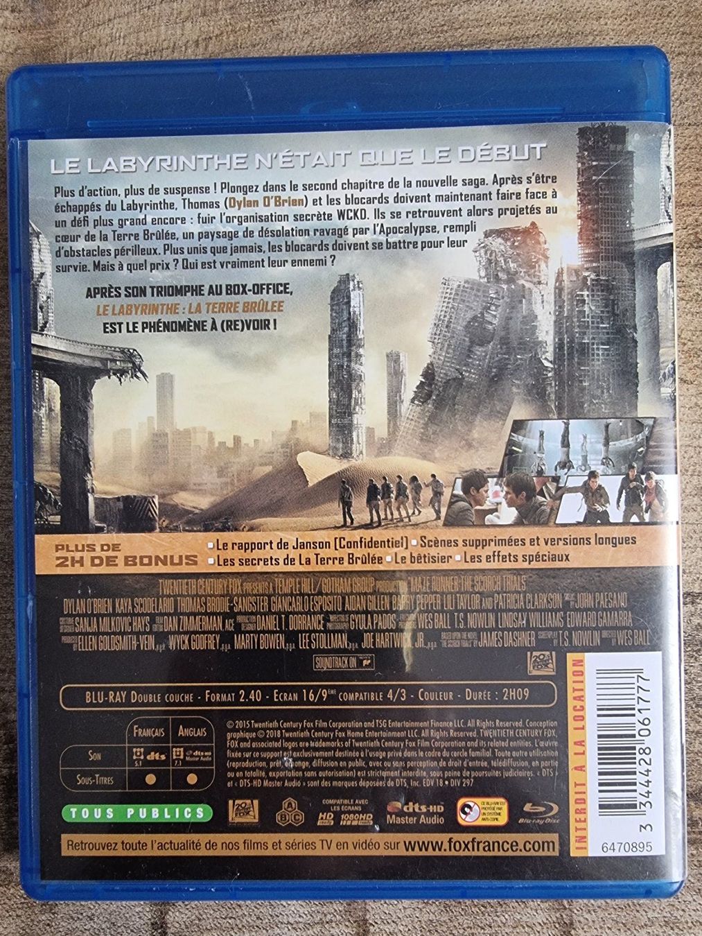 Tous les DVDs: Le Labyrinthe : La Terre brûlée – D'occasion à Chavannes-près-Renens par XWR4 1