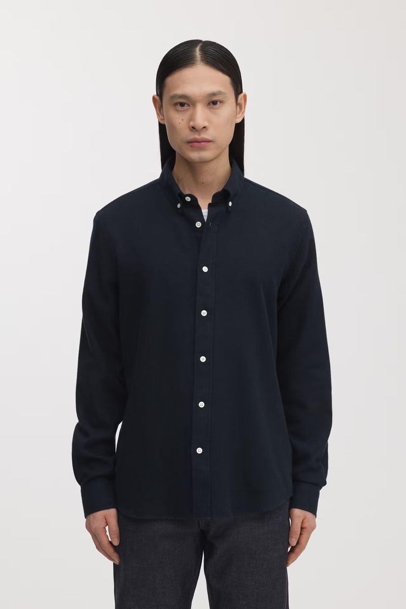 Hemden: ASKET | Flannel Hemd navy  – Gebraucht aus Zürich von okocha73 3