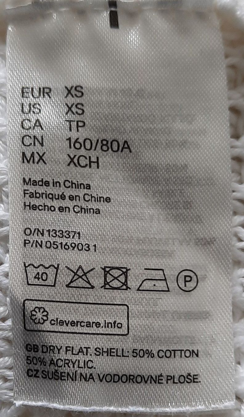 H&M Maglioni & Felpe: H&M Gerippter Pullover Damen Weiss Gr.XS – Nuovo (secondo la descrizione) da Seuzach venduto da VT-Collections2 8