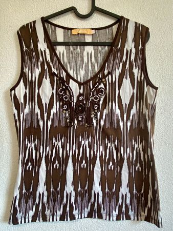 Top von Biba, Gr. 38 /40  braun weiss