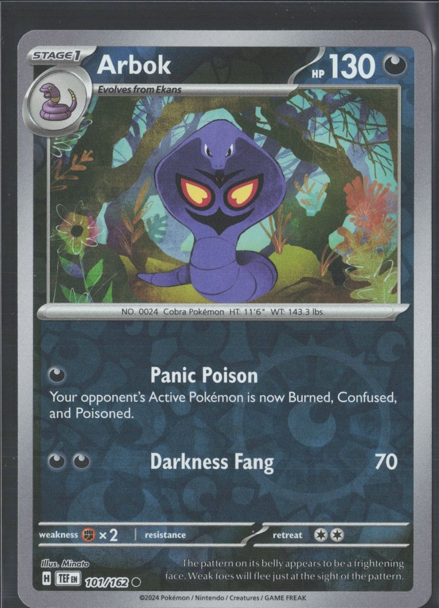 Pokémon Carte collezionabili: POKÉMON / Arbok / Temporal Forces / Reverse 🇺🇸 – Usato da Herzogenbuchsee venduto da TCG-High-Quality