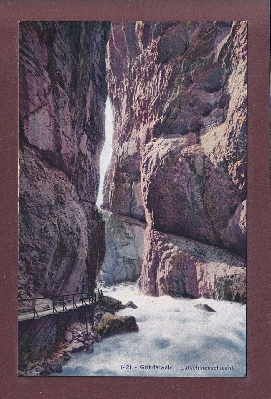 Cartes postales: Grindelwald - LÜTSCHINENSCHLUCHT – D'occasion à Pully par nicecards