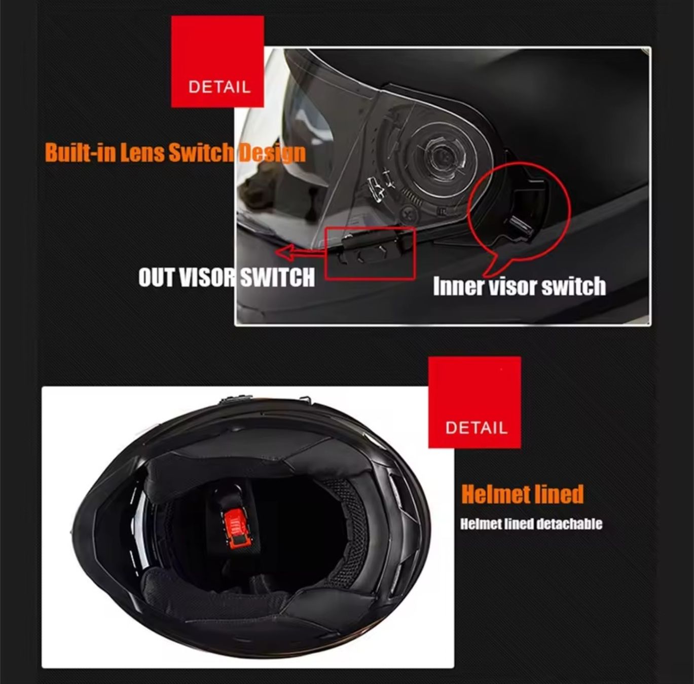 Helme & Visiere: Motorrad Helm Full Face Helm - Schwarz - Grösse L - Neu – Neu und originalverpackt aus Suhr von ChronixChronometer 5