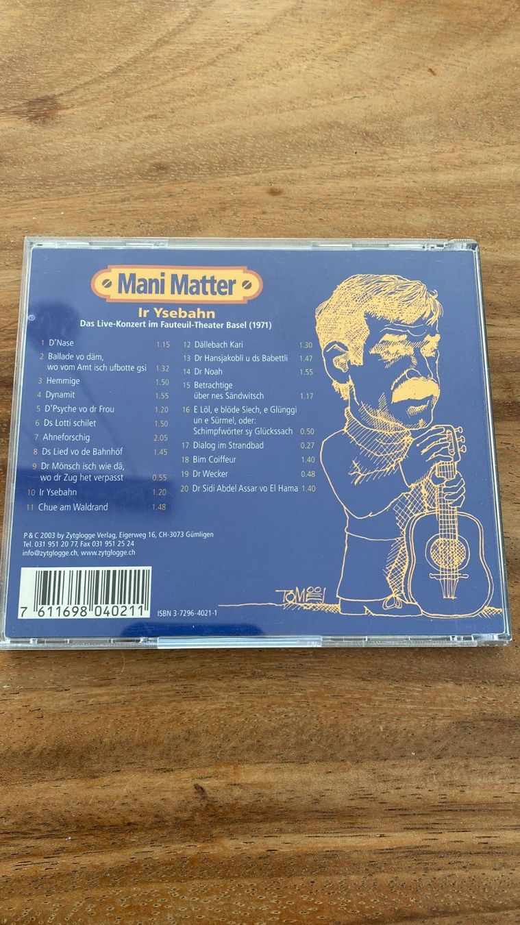 CDs: Mani Matter - Ir Ysebahn - CD – D'occasion à Dagmersellen par Arcticsnow2017 1