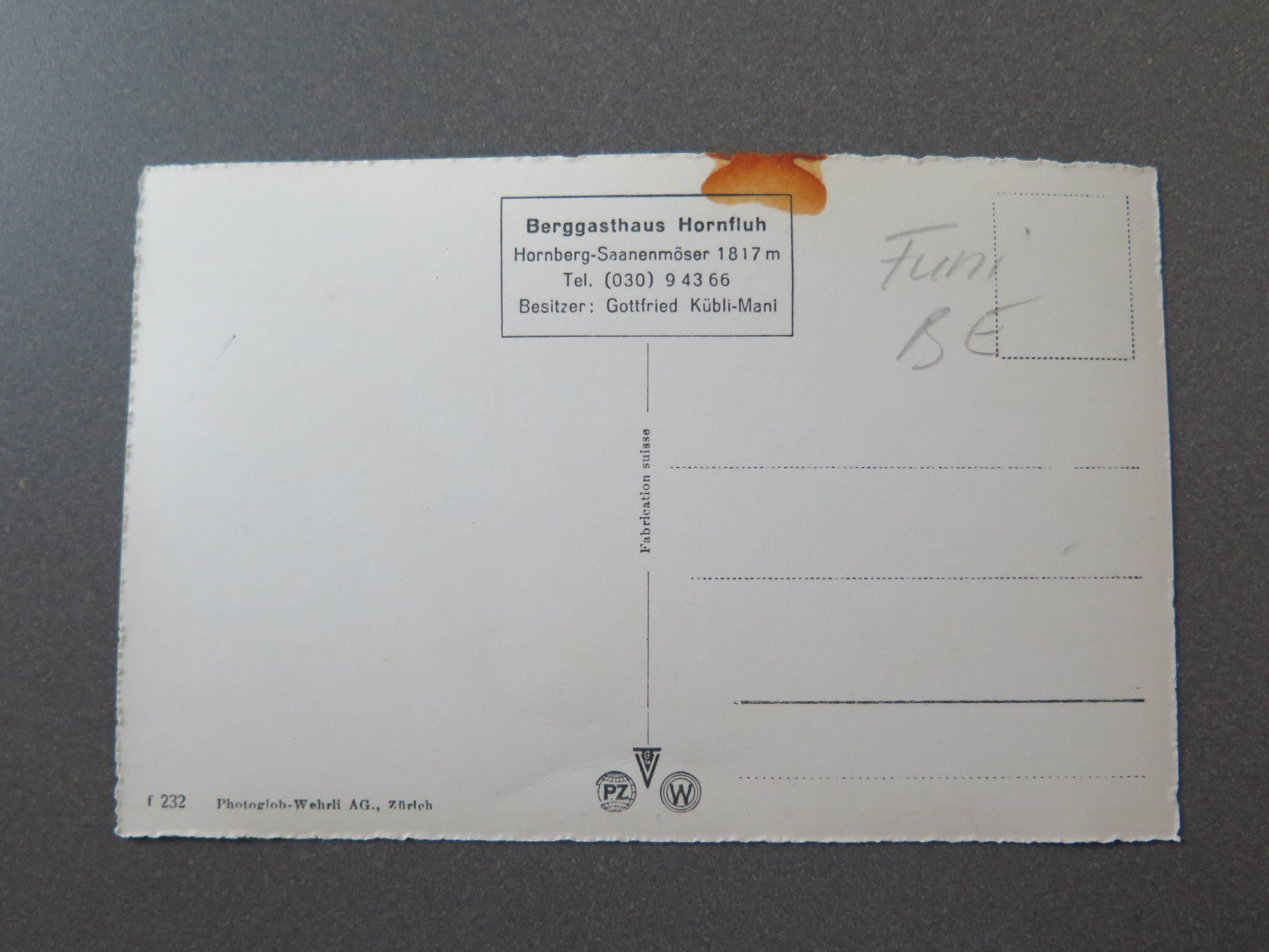 Cartoline postali: SAANENMÖSER - FUNI – Usato da Wittenbach venduto da lipasal 1