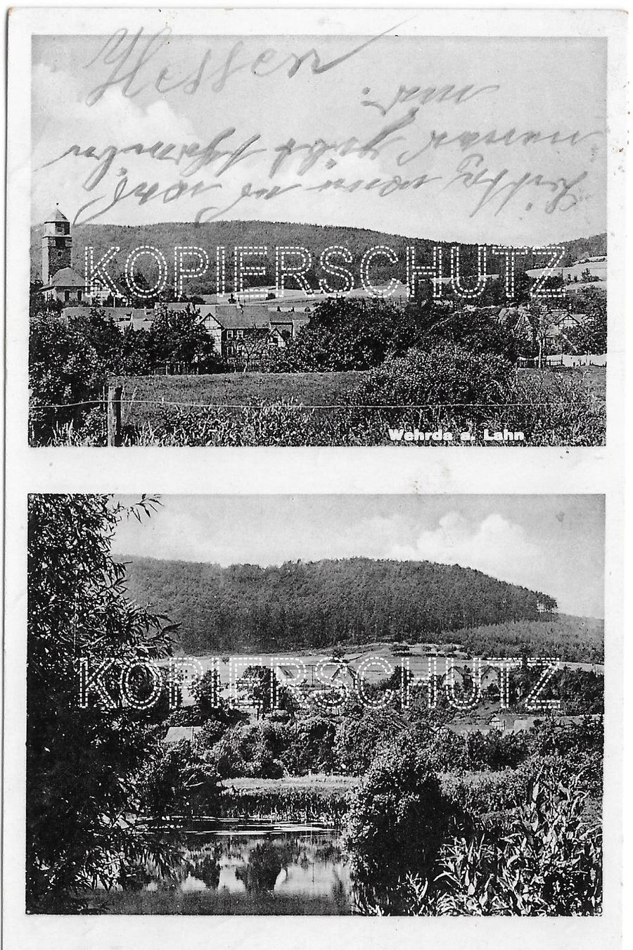 Cartoline postali: Postkarte, Wehrde b. Lahn – Usato da Lausanne venduto da jag_sj6f