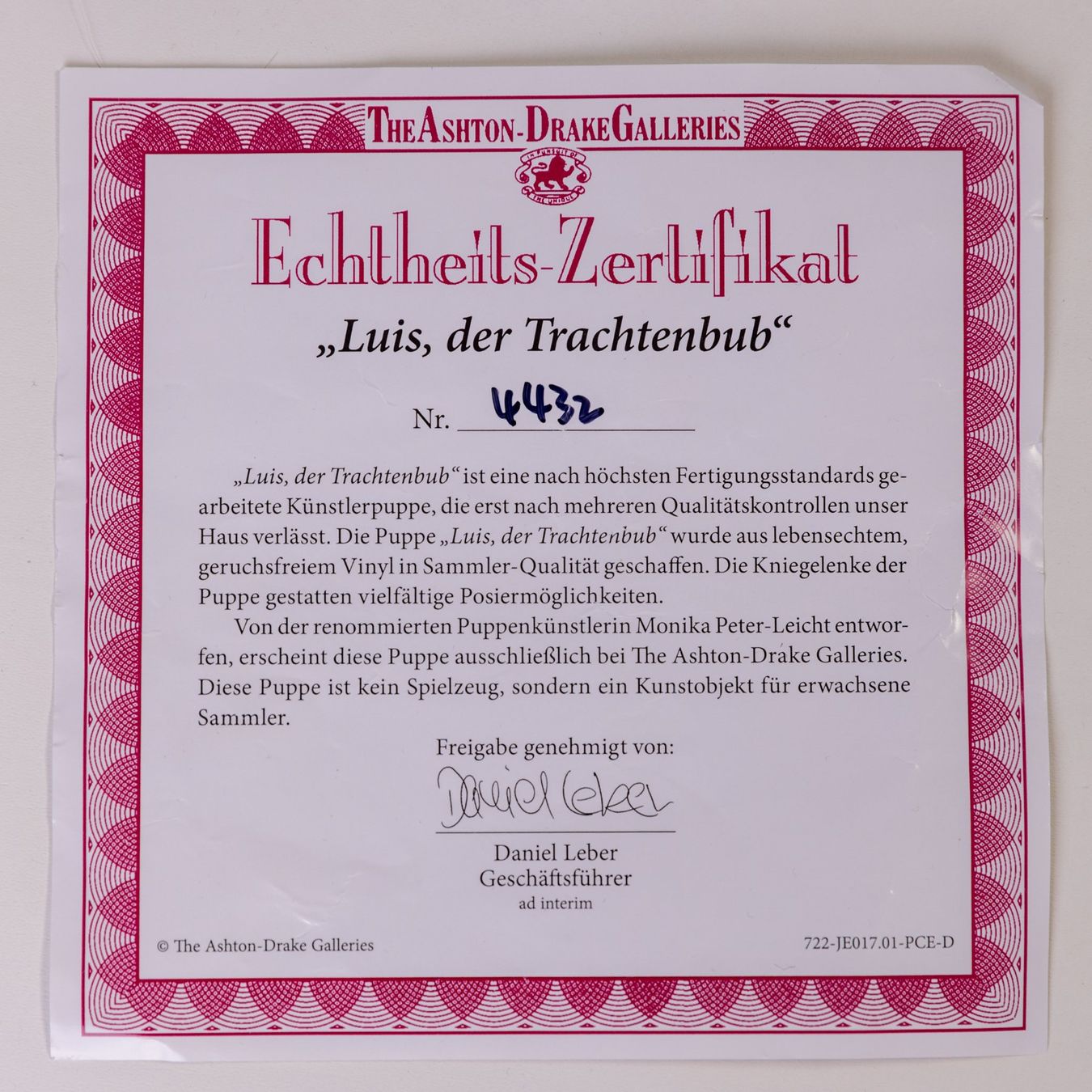 Puppen: 80 cm grosse Puppe / Ashton Drake - Luis der Trachtenbub – Gebraucht aus Emmenbrücke von ste_28wz 8