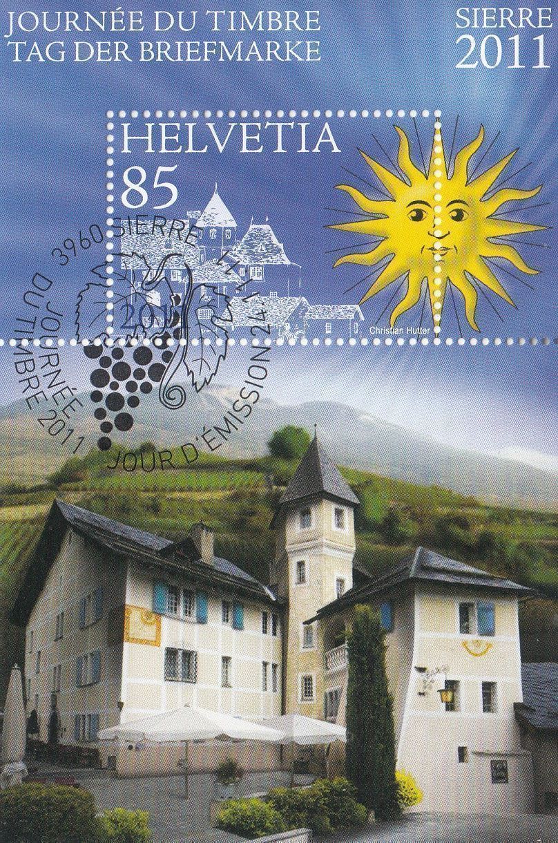Alle Briefmarken: SBK 1412 mit ET Sierre – Gebraucht aus Bürglen TG von StampGraf