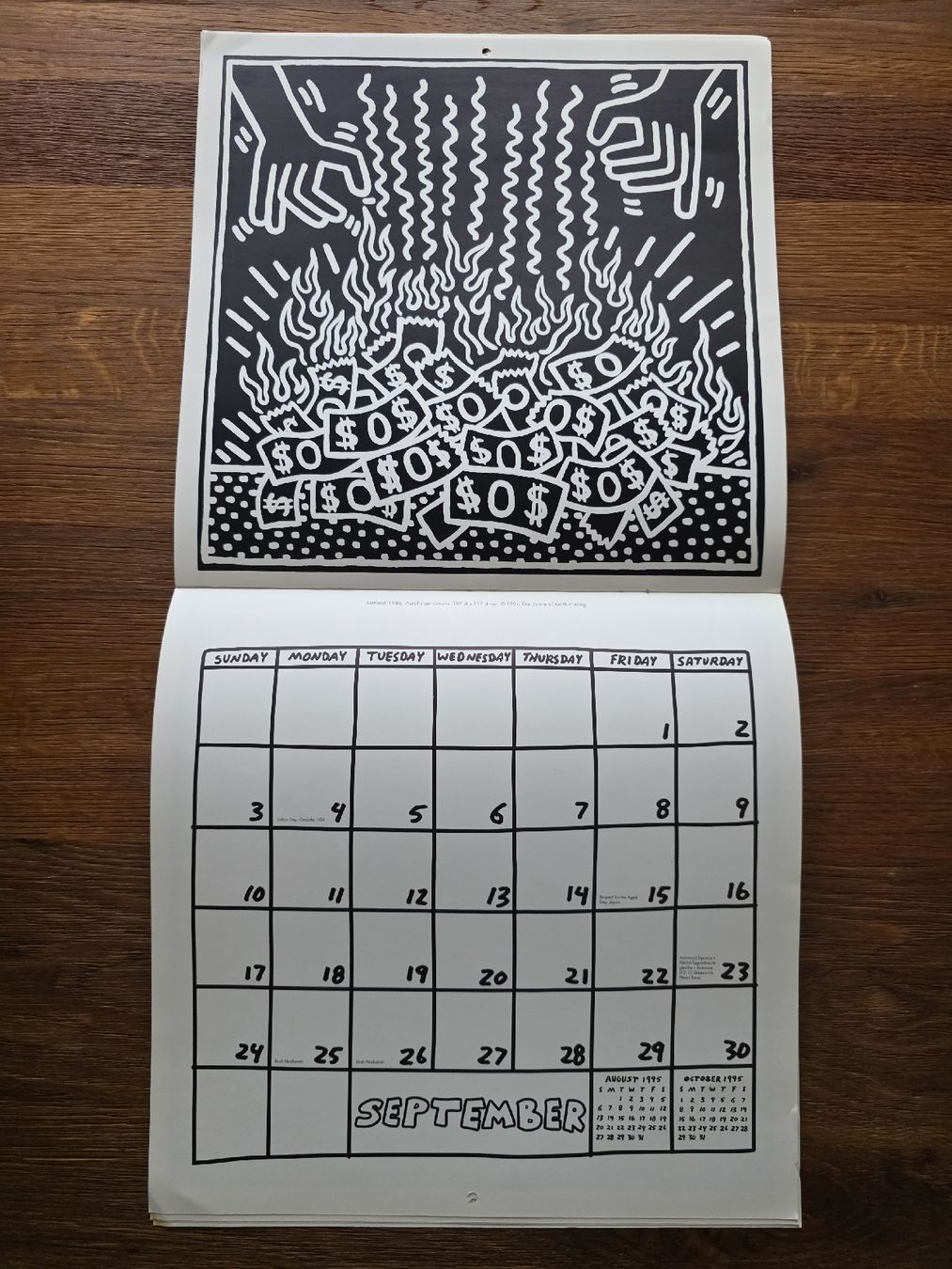 Kalender: Keith Haring - 1995 Calendar - Artwork - Rare – Gebraucht aus Zürich von TimZurich1 6