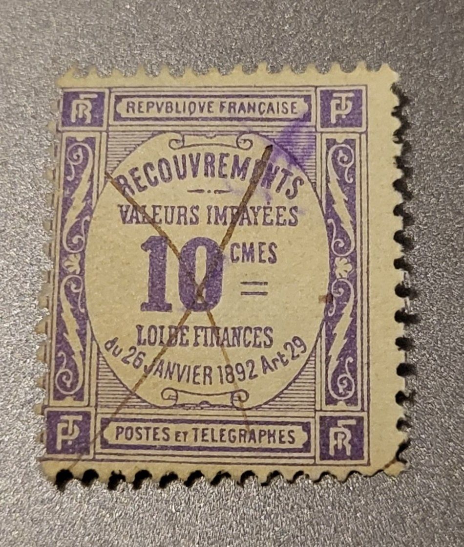 Tutti i francobolli: Frankreich 1908 Tax briefmarke – Usato da St Gallen venduto da Stampsalshobby