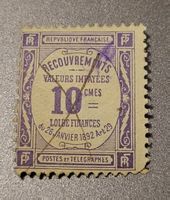Frankreich 1908 Tax briefmarke