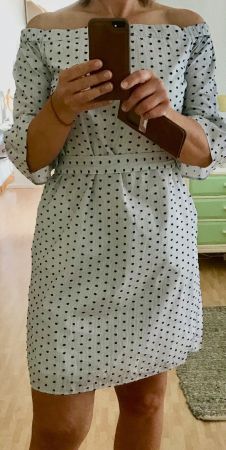 BANANA REPUBIC Kleid, robe, Baumwolle, schulterfrei, S / 36