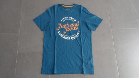 Jack & Jones T-Shirt, mittelblau, Grösse M, neu
