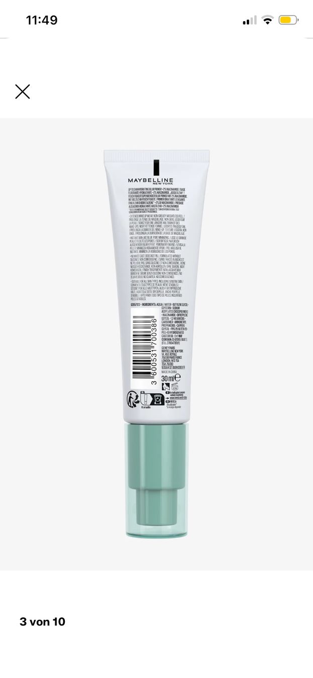 Maybelline Make-up: Maybelline Poreless Primer – Neu (gemäss Beschreibung) aus Seedorf UR von Vita000 2