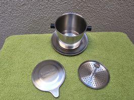 Vietnamesischer Kaffeefilter Edelstahl guter Zustand
