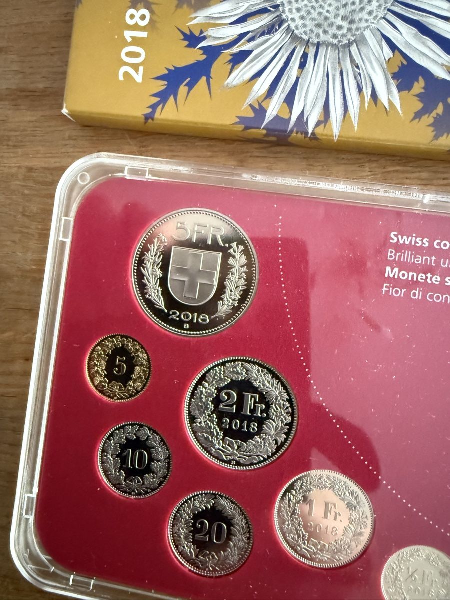 Tutti le monete: Schweizer Münzsatz 2018 Schweizer Münzen – Nuovo e nell'imballaggio originale da Goldach venduto da Donpancho 3