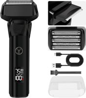 Elektrorasierer Herren 5-fach LED 90min Akku