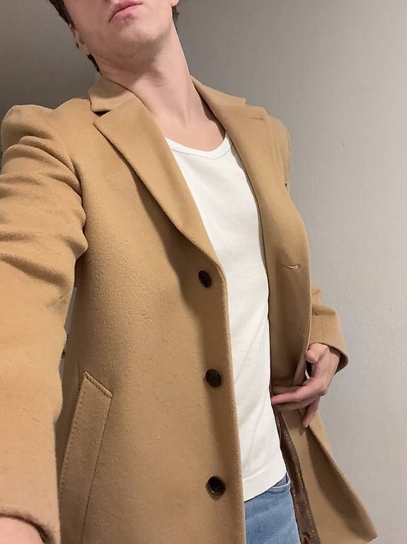 Hugo Boss Cappotti: Boss Mantel camel cashmere wool slim fit – Usato da Schaffhausen venduto da Goni17 3