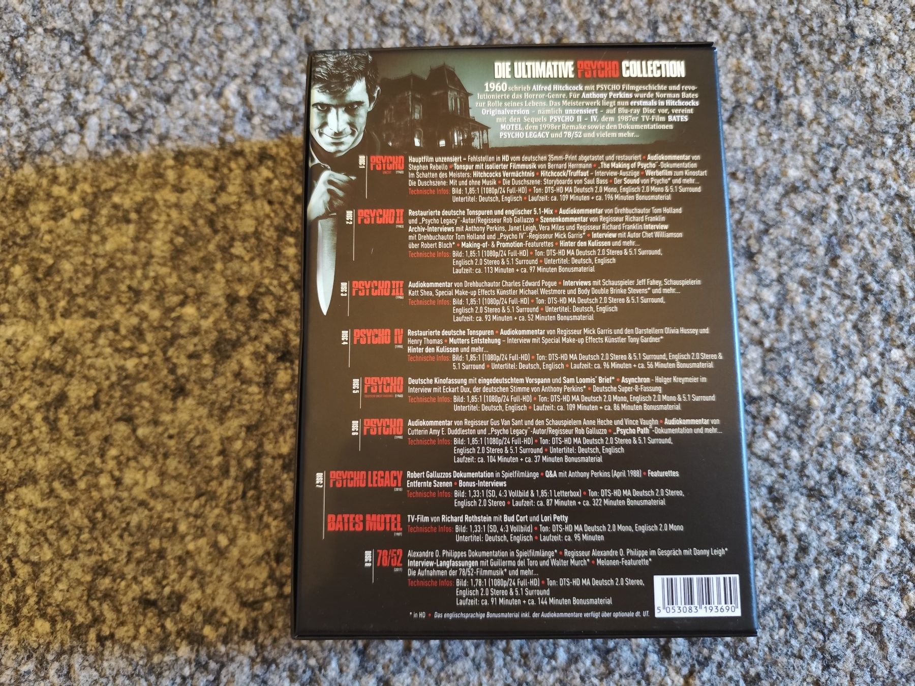 Alle DVDs: Psycho Legacy Collection - Turbine / 8 Blurays – Neu (gemäss Beschreibung) aus Zofingen von Debohli 1