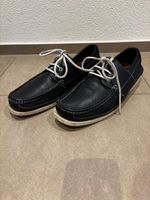 BALLY Bootsschuhe Navyblau Gr. 43 Leder wenig getragen