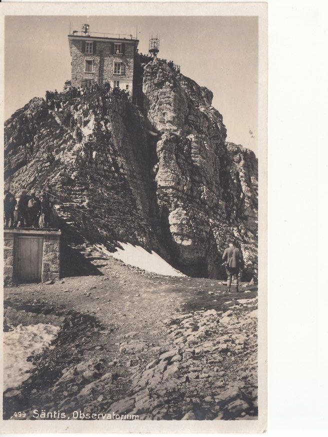 Cartoline postali: Säntis Observatorium ca. 1930 – Usato da Bürglen TG venduto da StampGraf