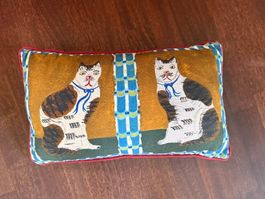 Deko Kissen Emily Maude Design Katzenmotiv neuwertig