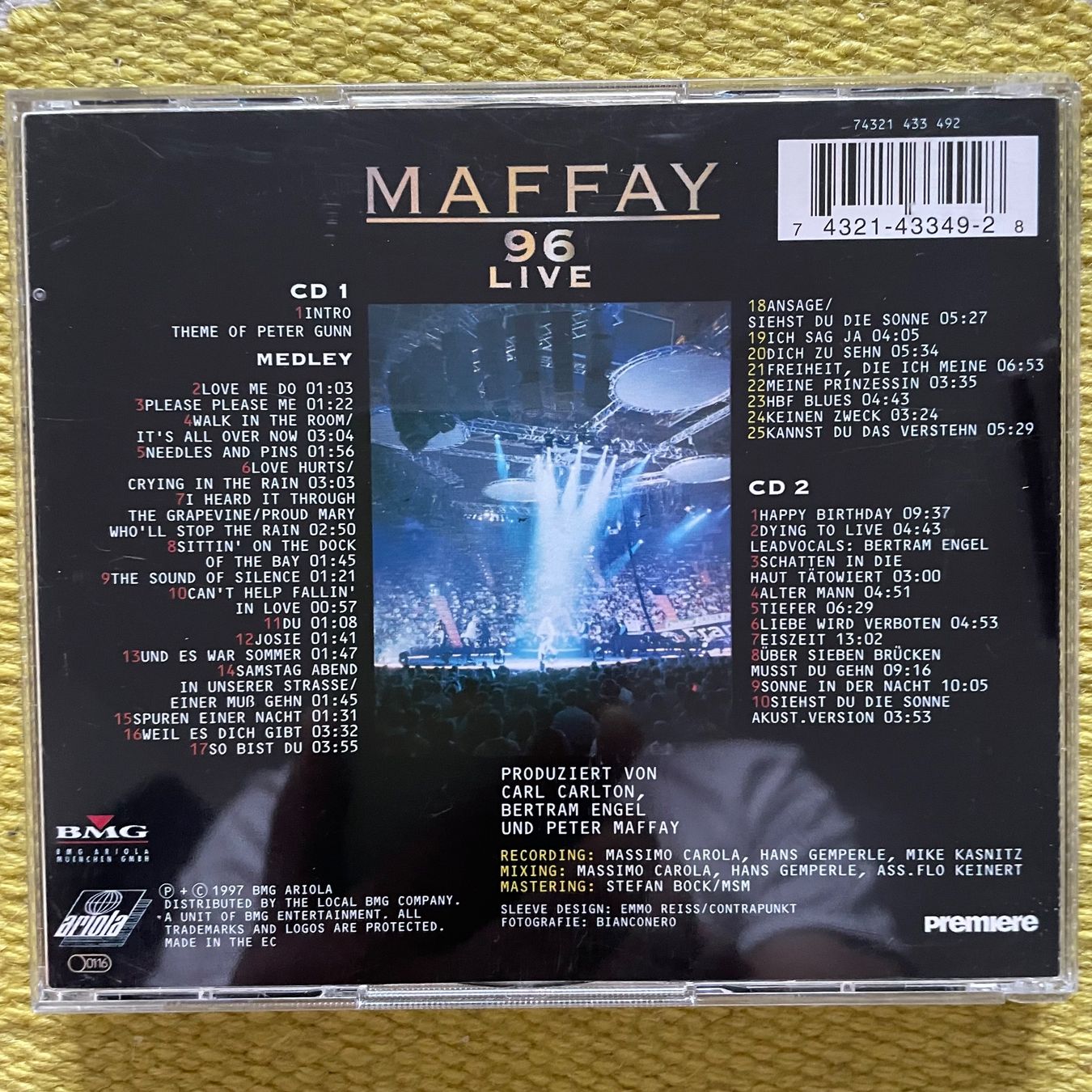 CD: PETER MAFFAY-2CD MAFFAY 96 Live – Usato da Rorschacherberg venduto da CD-Roli 1