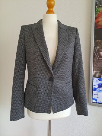 Blazer von Comma mit Pepita-Muster, Gr.34