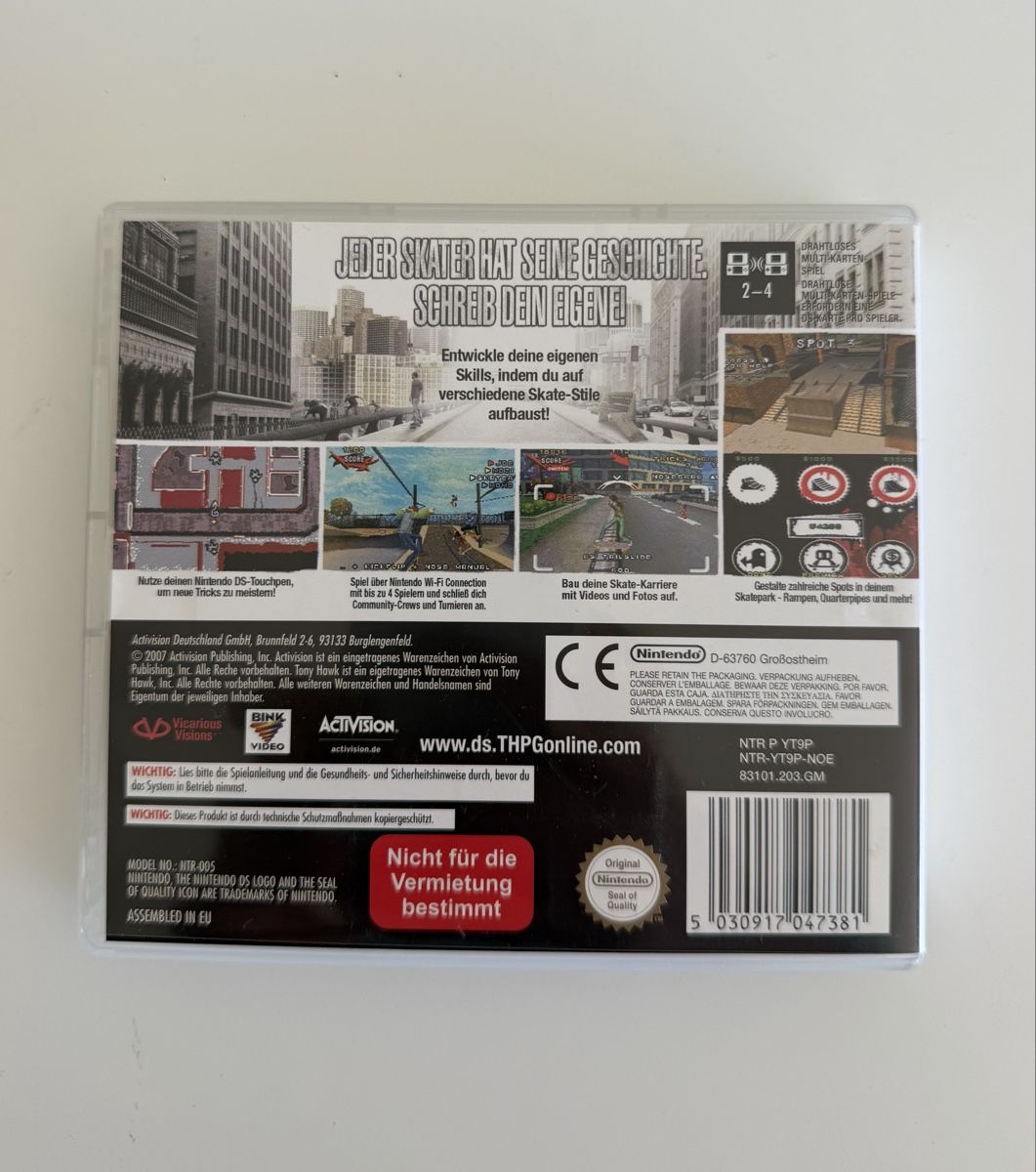 Nintendo Giochi: Nintendo DS Tony Hawk's Proving Ground Deutsch – Usato da Füllinsdorf venduto da hae_gt9l 2