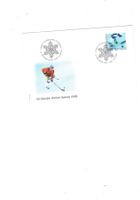 Olympia Olympiade TURIN TORINO Stempel Briefmarke Winter