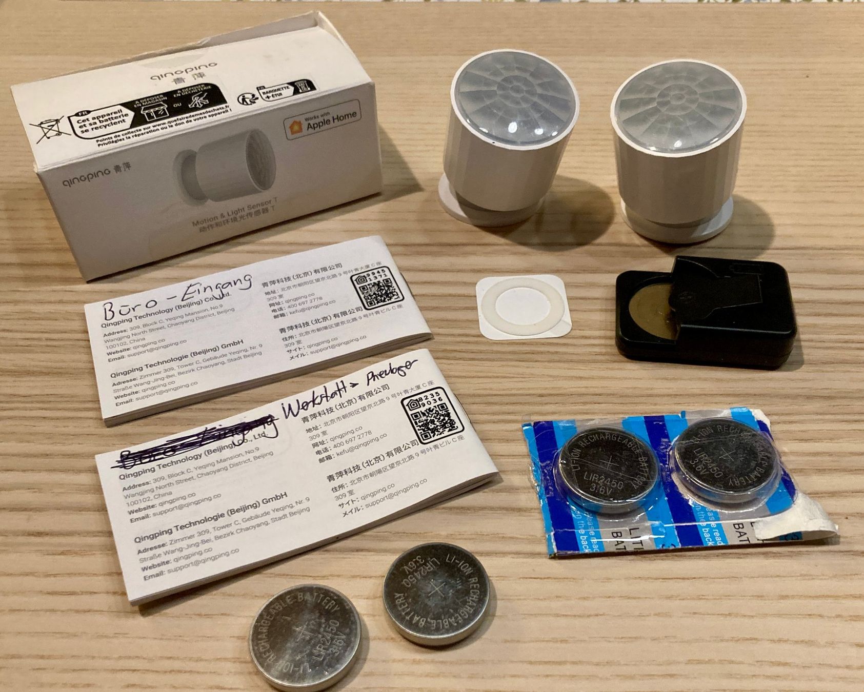 Lampade: 2 x Qingping Bewegungs- und Lichtsensor Homekit, mit Akkus – Usato da Saas-Grund venduto da GarageSaleToday