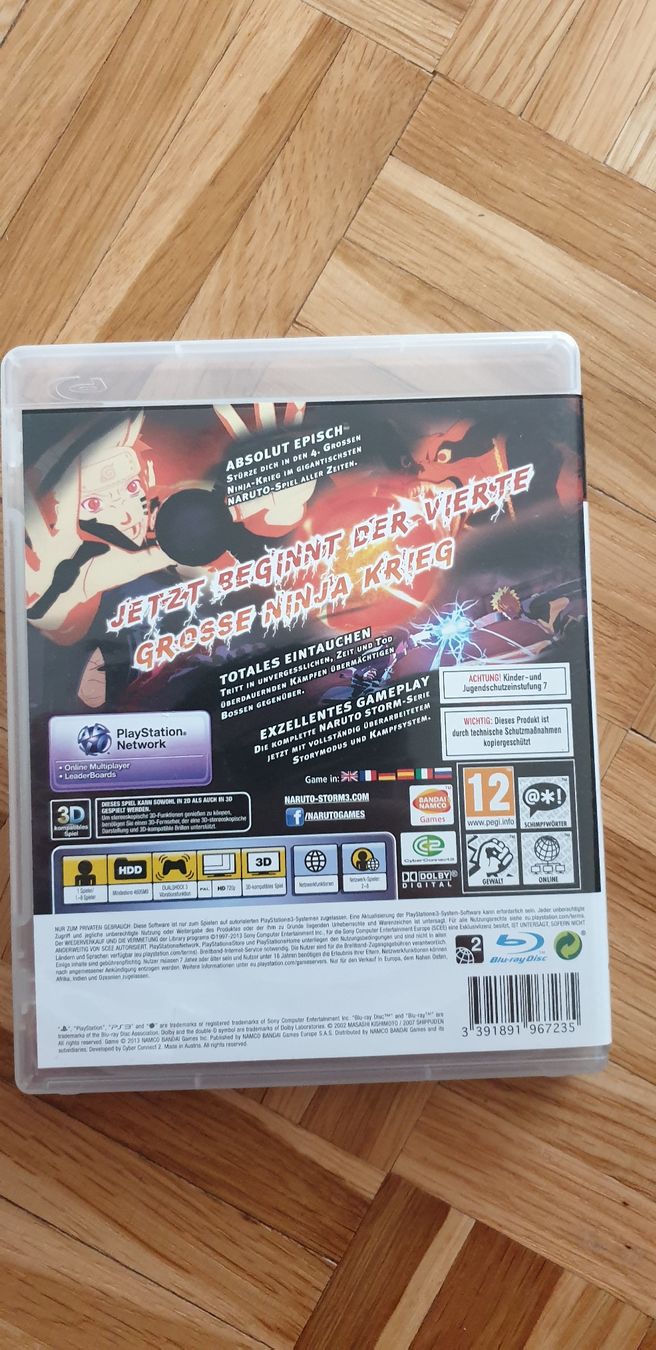 Jeux: Naruto ultimate ninja sorm 3 ps3 – D'occasion à Richterswil par Bardock0124 1