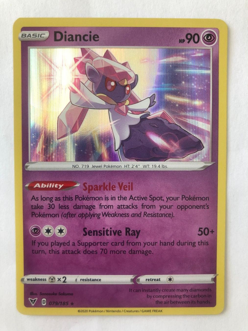 Pokémon Carte collezionabili: Diancie - Holo - Pokemon TCG – Nuovo (secondo la descrizione) da Nussbaumen AG venduto da Pika-Shop