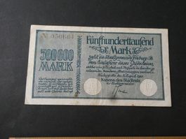 Dt. Reich 1923, Freiburg, 500'000  Mark