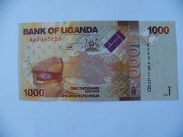Uganda 1000 Shilling 2010, Sammlerstück, Bankfrisch