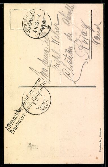 Cartoline postali: AK Estavayer, Tour du Château, 1909 – Usato da Berlin venduto da bartko-reher 1