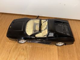 Modellauto Ferrari Testarossa 512 TR 1991 schwarz guter Zust