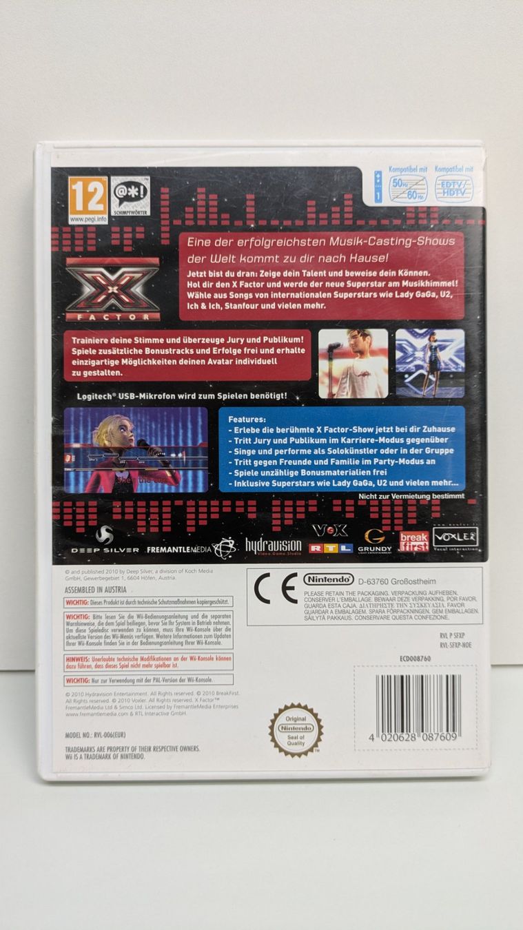 Spiele: X-Factor und 2 Mikrofone, Nintendo Wii – Gebraucht aus Menziken von mame18 3