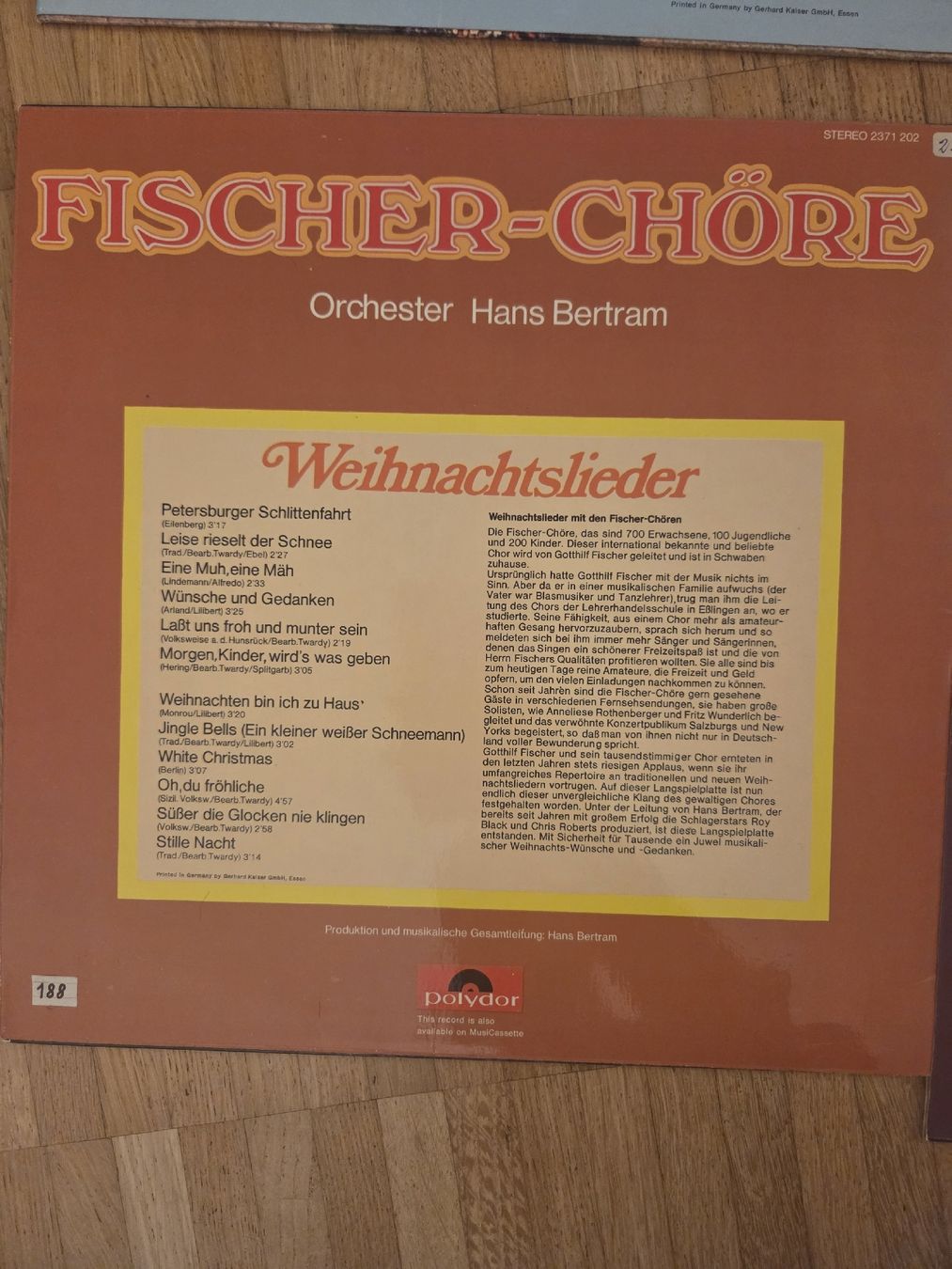 Dischi in vinile: Fischer Chöre Schallplatten, 8 Stk – Usato da Jegenstorf venduto da AloeVera19 4